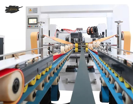 Automatic Corrugated Paper Box PP Belt Tying Bundling Wrapping Machine